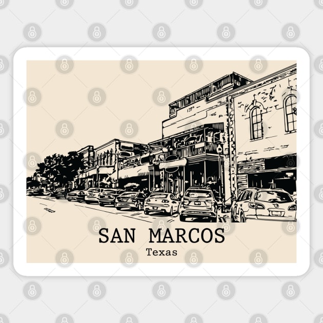 San Marcos - Texas Magnet by Lakeric